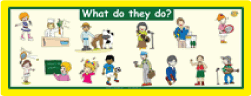 Occupations: 'What Do They Do?' Wall Poster